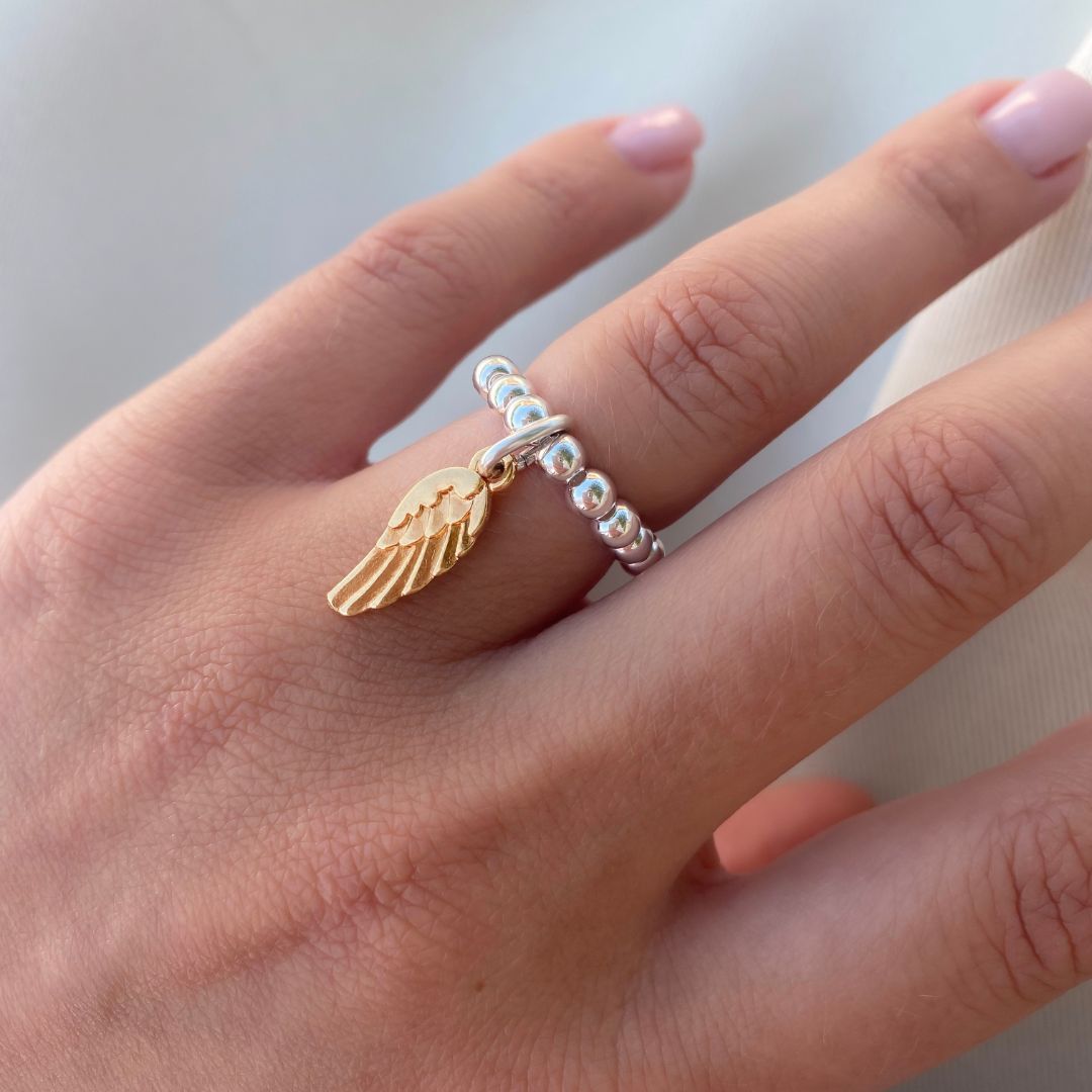 30R5056 - Angel Wing Beads Ring