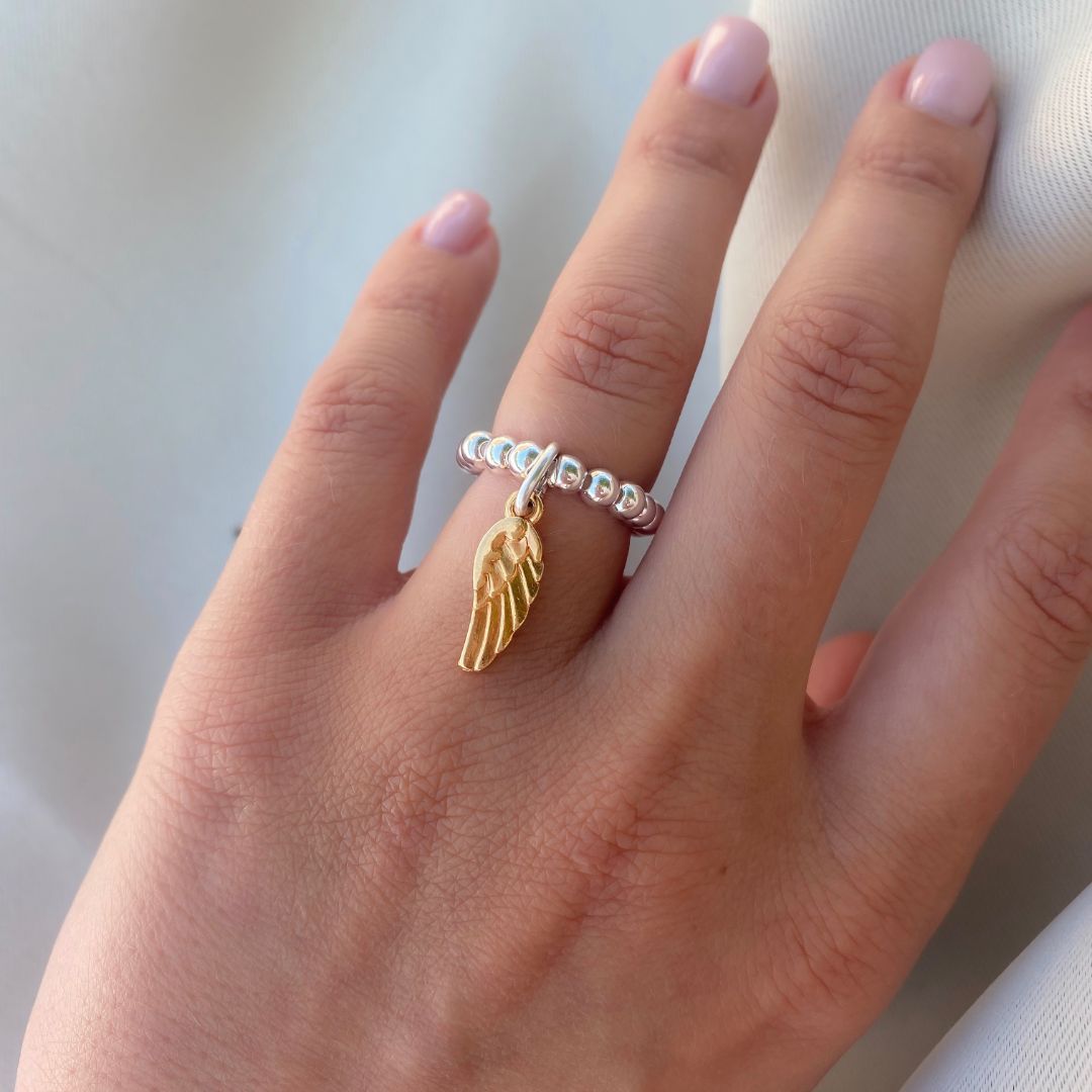 30R5056 - Angel Wing Beads Ring
